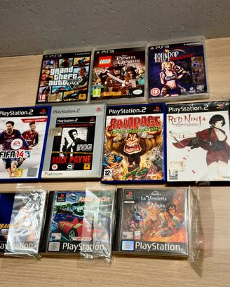 Giochi videogiochi rari PS1 PS2 PS3 completi