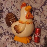 grande gallo in ceramica