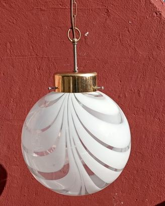 Lampadario in vetro di Murano 
