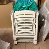 Sedie in plastica pieghevoli