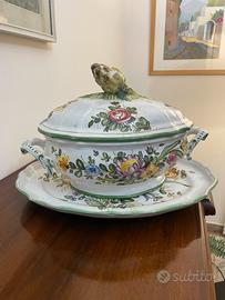 Zuppiera con vassoio