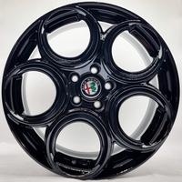 4 cerchi lega alfa stelvio giulia r18 lt3169