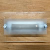 Coppia di applique in vetro