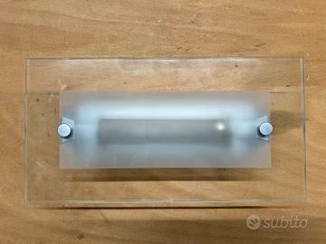 Coppia di applique in vetro