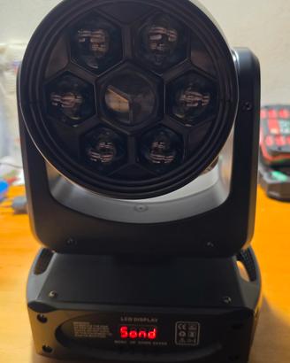 2 teste rotanti Bee Eye con spot centrale 