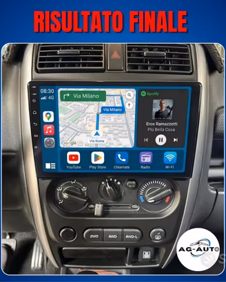 Suzuki Jimny 3 KIT COMPLETO Autoradio android 9 p.