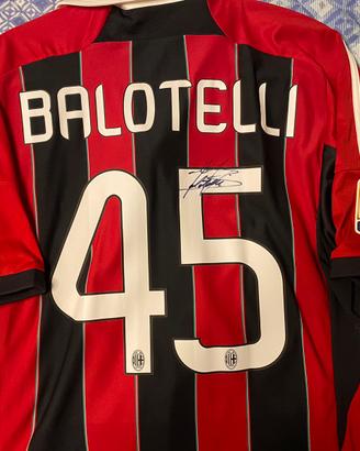 Maglia Ac Milan Balotelli firmata
