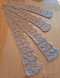 Balze a uncinetto fatte a mano