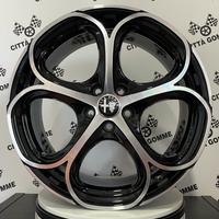 CERCHI IN LEGA ALFA GIULIA GIULIETTA STELVIO da 18