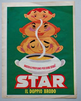 Vera pubblicità STAR 1958 il doppio brodo