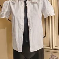 Camicia abbottonata in cotone e sangallo Cacharel 