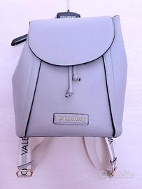 Zaino Valentino Bags grigio con spallacci logati