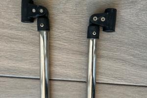 2 supporti in acciaio 18 /10 inox