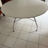 Tavolo bianco tondo