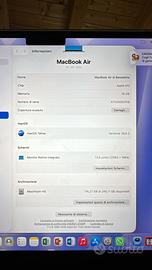 Apple MacBook Air 2024 13, M3, 16GB RAM 250 SSD