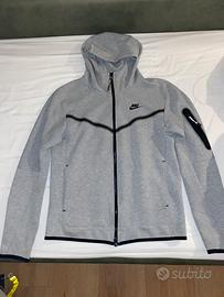 felpa nike tech grigia