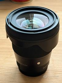 Sigma 16 mm f 1.4, attacco fuji x mount