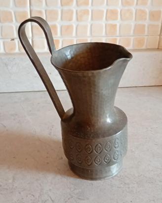 Brocca in peltro 95% artigianale Metalartis da col