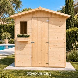 Casetta mis 202 x 154 cm in legno