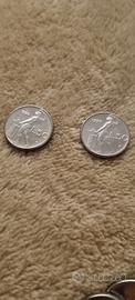mini monete da 50 e 100 lire