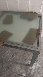 Tavolo allungabile vetro