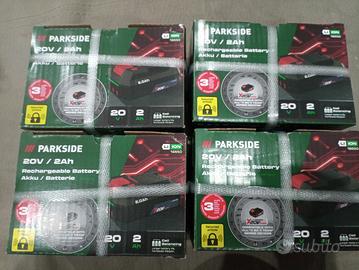 4 batterie parkside 