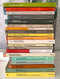 20 libri di autori stranieri edizioni Feltrinelli
