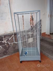 gabbia per pappagalli o canarini 