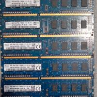 5 moduli RAM DDR3 SK Hynix 4GB - 2GB