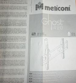 Supporto TV a muro. Marca Meliconi, Mod. Ghost 420