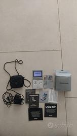 Console GameBoy Advance SP Ags-001 Grigio Funziona