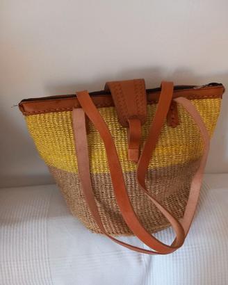 Borsa a cesta in corda