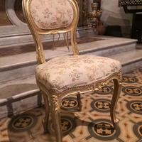 Poltroncina imbottita stile luigi xvi