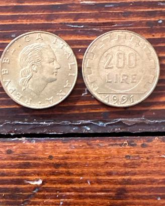 200 Lire 1991 – Repubblica Italiana