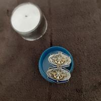 Coppia di gemelli militari da collezionismo.