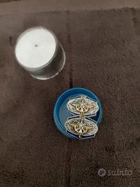 Coppia di gemelli militari da collezionismo.