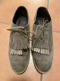 Mocassino stringata beige