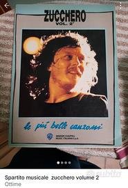 spartito musicale originale di zucchero 