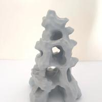 Decorazione acquario effetto roccia 3D