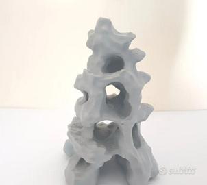 Decorazione acquario effetto roccia 3D