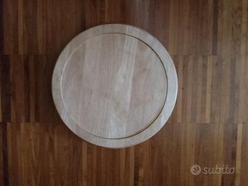 piatto girevole legno nuovo 