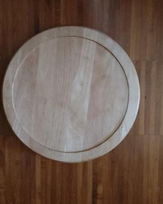 piatto girevole legno nuovo 