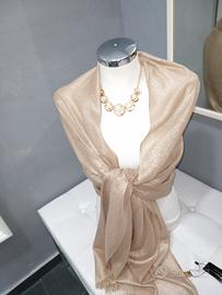 stola oro in tessuto luccicante elegante copris
