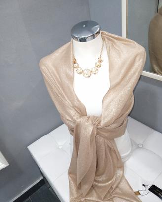 stola oro in tessuto luccicante elegante copris