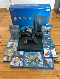 Ps4 pro + 3 joystic + 12 giochi