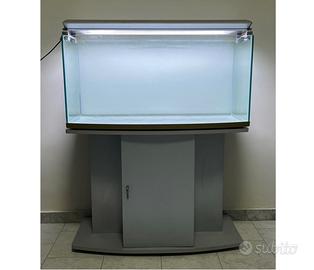 Acquario Crystal 100 con supporto e plafoniera