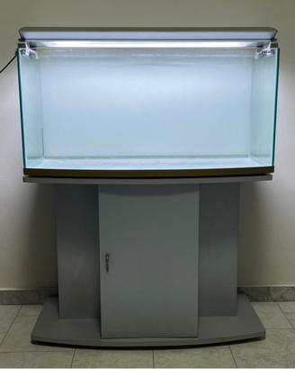 Acquario Crystal 100 con supporto e plafoniera