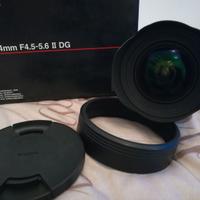Sigma 12-24 F4.5-5.6 II DG attacco Nikon