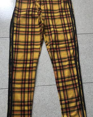 Pantaloni scozzesi gialli