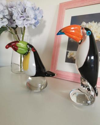 Pappagalli in vetro